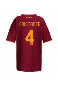 AS Roma Bryan Cristante #4 Fotballdrakt Hjemme Klær Dame 2025-26 Korte ermer